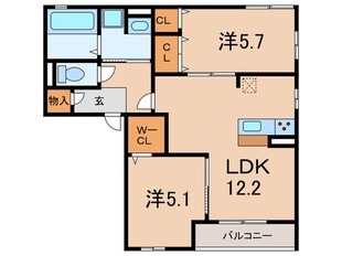 duo大庄A棟の物件間取画像